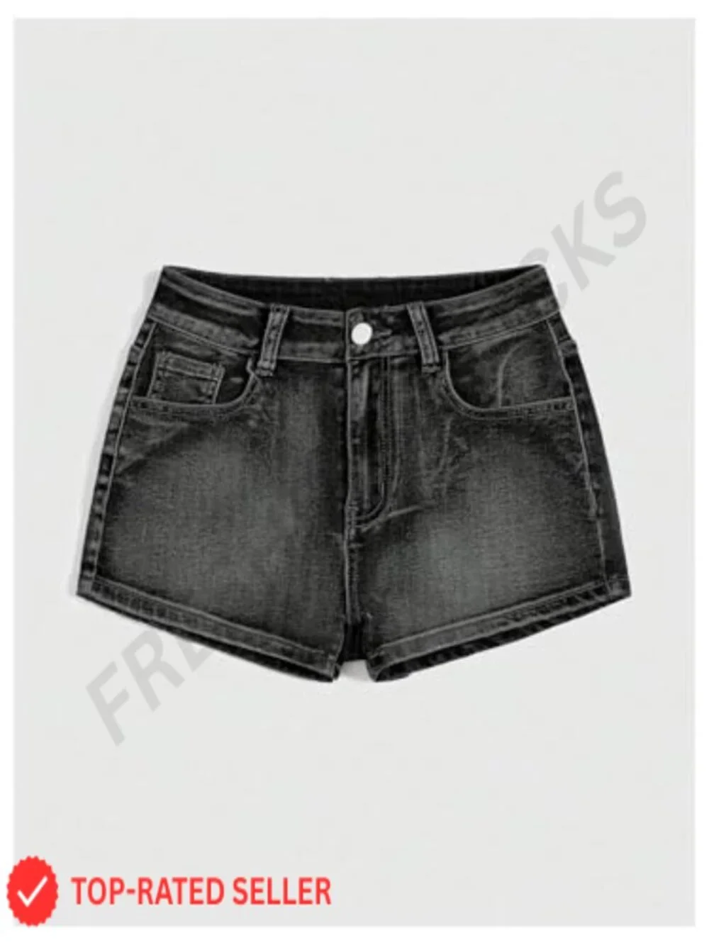 Women's Skinny Low Rise Denim Shorts High Stretch Distressed Jean Shorts